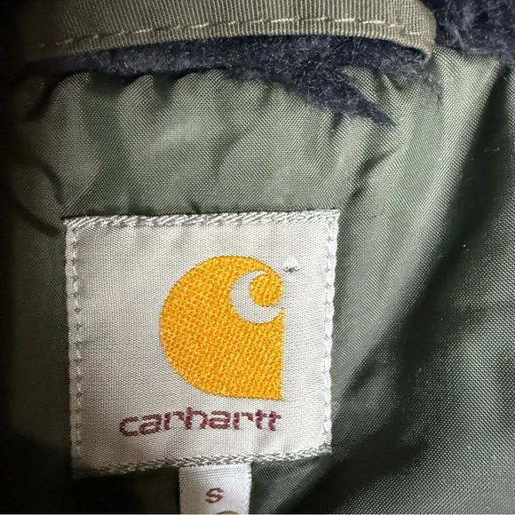 Carhartt Olive Green Hooded Puffer Coat - Picture 9 of 16
